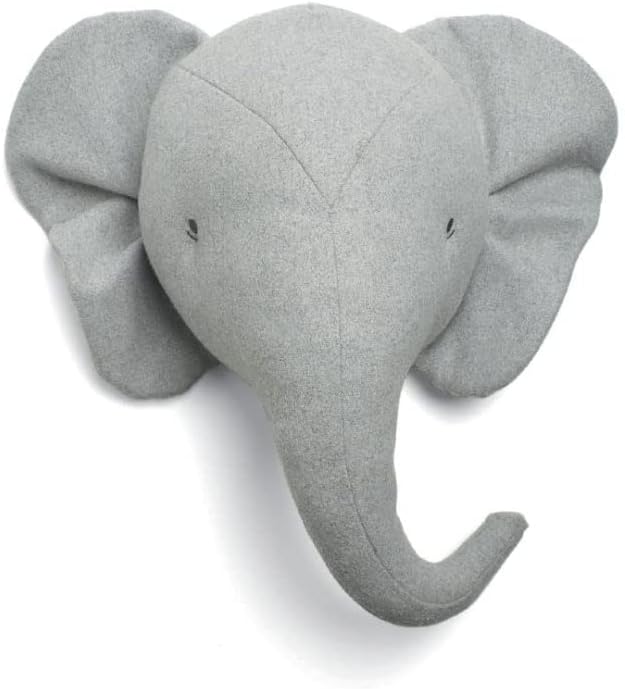 Mamas & Papas Nursery Décor, Born to be Wild, Wall Art, Elephant, Grey/Oak
