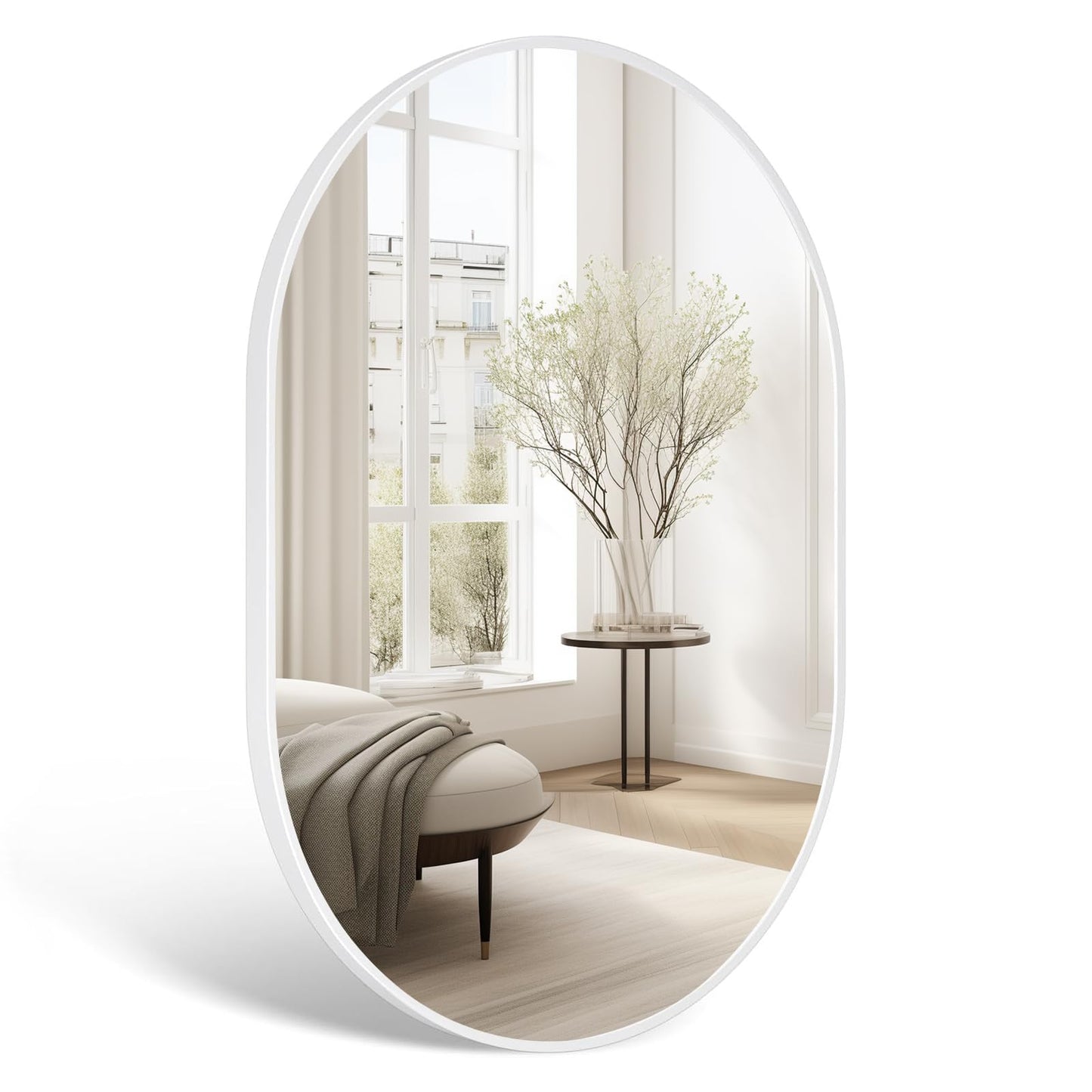 Holdfiturn 50cm Round Mirror,Large Modern Gold Copper Brushed Frame Wall Mirror,Metal Framed HD Glass Wall Mirror circle mirror for Makeup Bathroom Living Room Bedroom