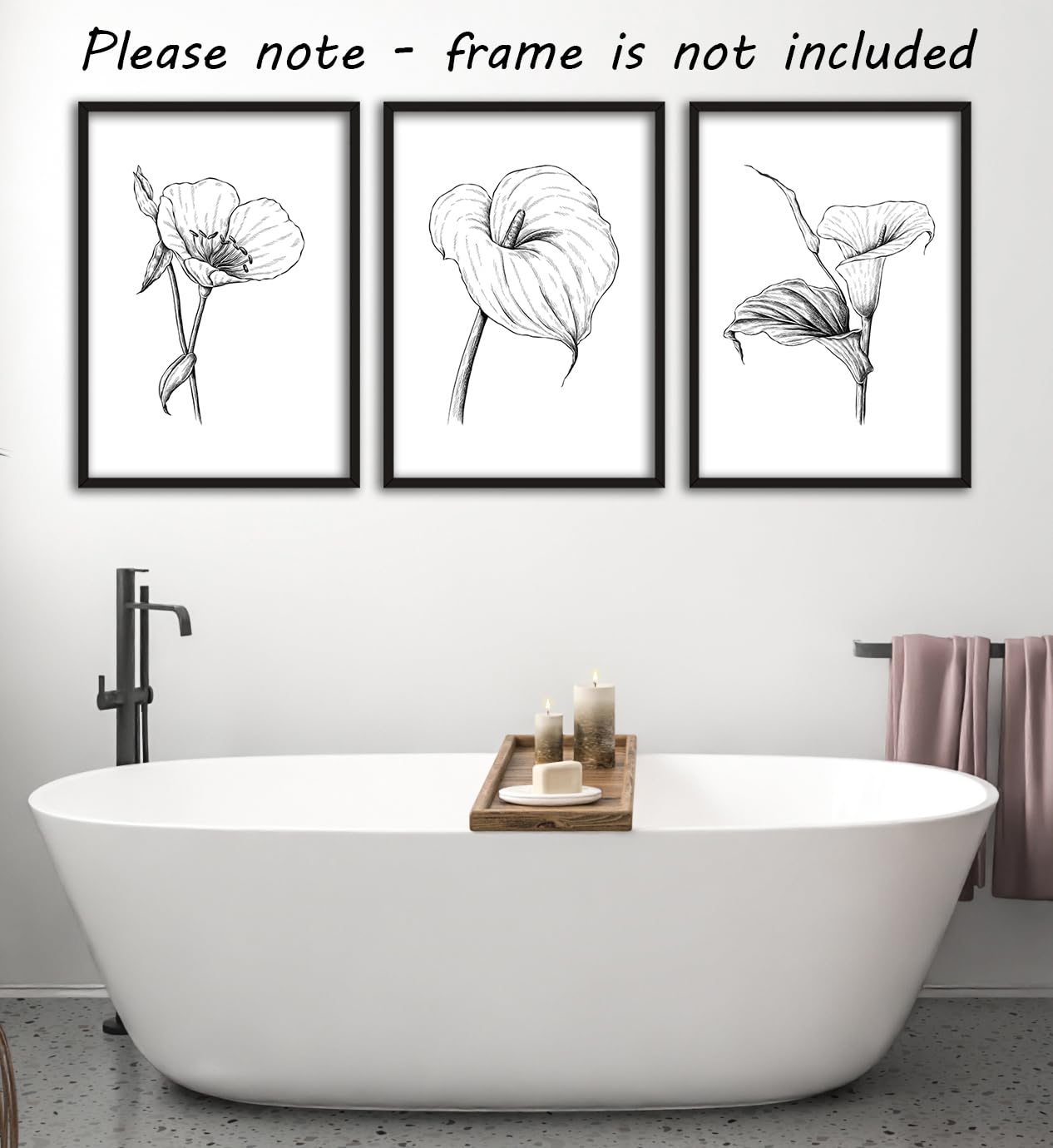 Eviepops Prints Dandelion Quote Wall Art Set of 3 Unframed Prints, Plant Decor, Living Room Bedroom Poster Home Decor, Every Dream Begins with a Wish (A4)