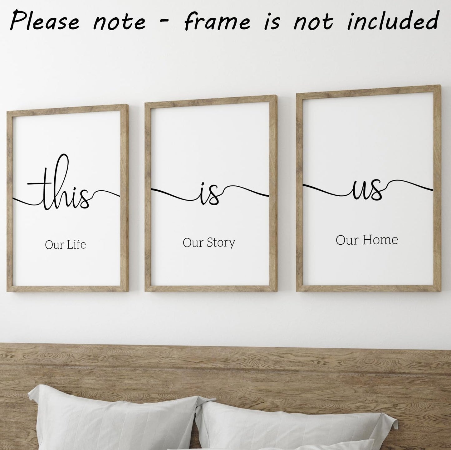 Dream Love Live Quotes set of 3 Unframed Prints, Home Decor Wall Art, Dream Without Fear, Love Without Limits, Live Without Regrets (A4)