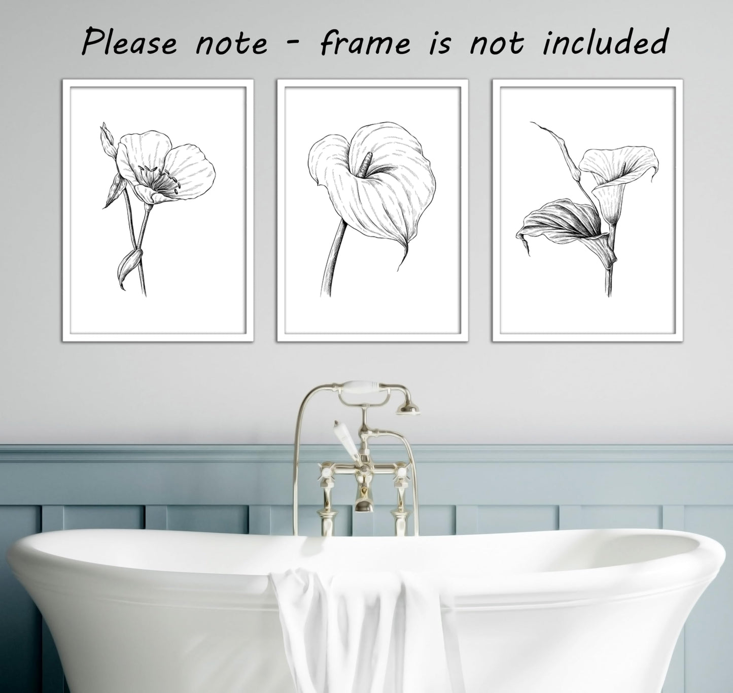 Eviepops Prints Dandelion Quote Wall Art Set of 3 Unframed Prints, Plant Decor, Living Room Bedroom Poster Home Decor, Every Dream Begins with a Wish (A4)