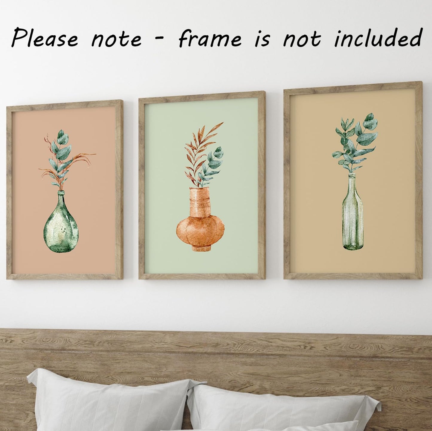 Eviepops Prints Dandelion Quote Wall Art Set of 3 Unframed Prints, Plant Decor, Living Room Bedroom Poster Home Decor, Every Dream Begins with a Wish (A4)