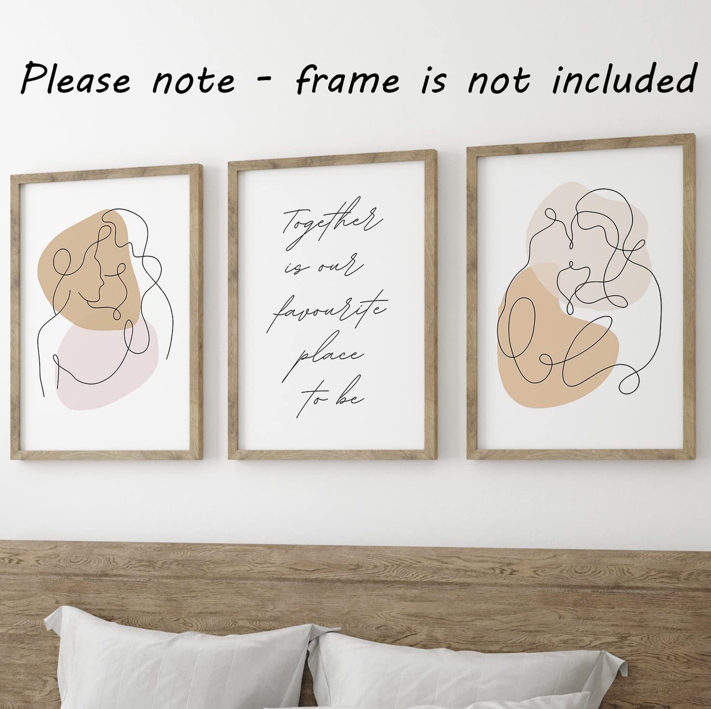 Dream Love Live Quotes set of 3 Unframed Prints, Home Decor Wall Art, Dream Without Fear, Love Without Limits, Live Without Regrets (A4)