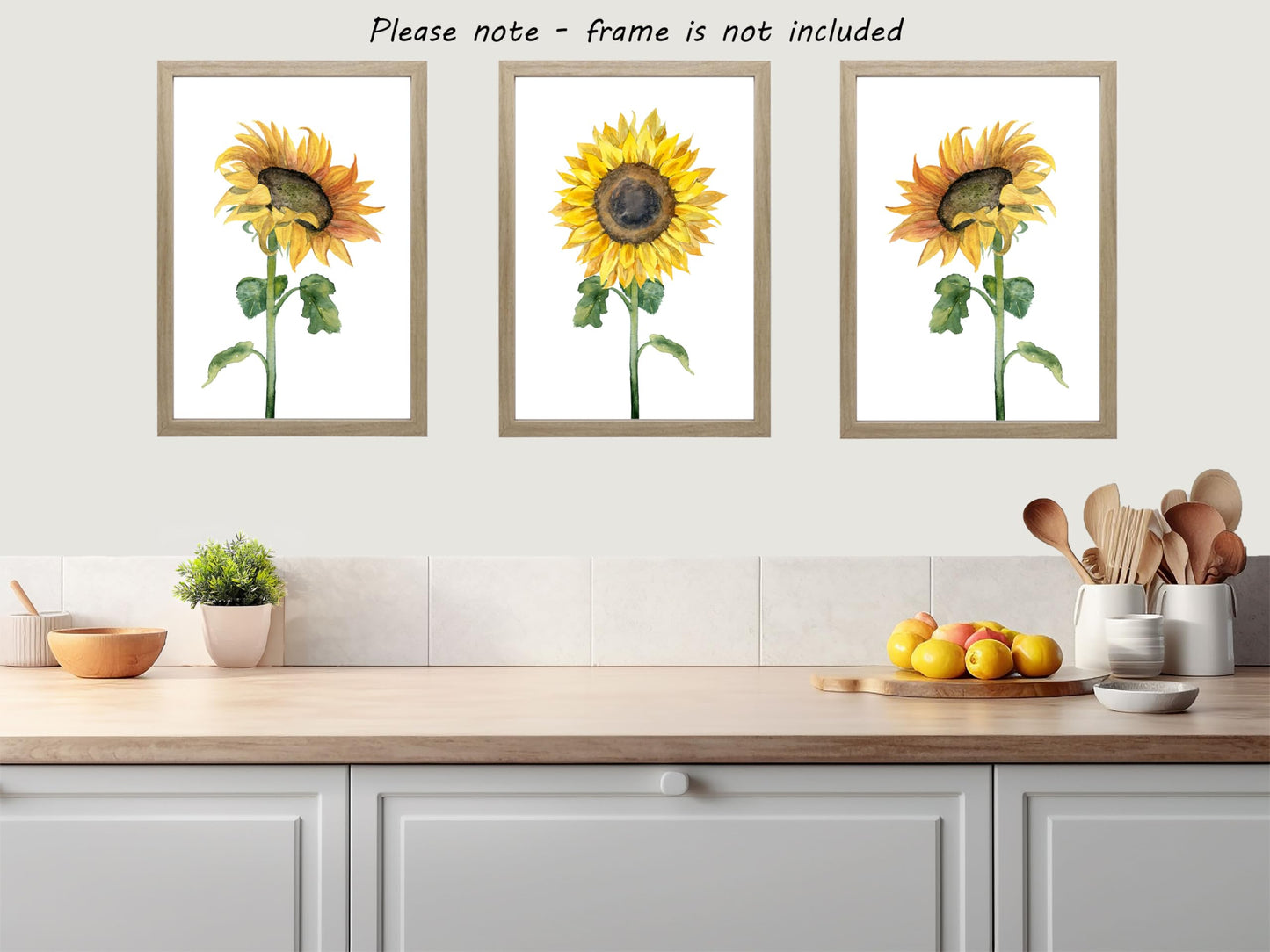 Eviepops Prints Dandelion Quote Wall Art Set of 3 Unframed Prints, Plant Decor, Living Room Bedroom Poster Home Decor, Every Dream Begins with a Wish (A4)