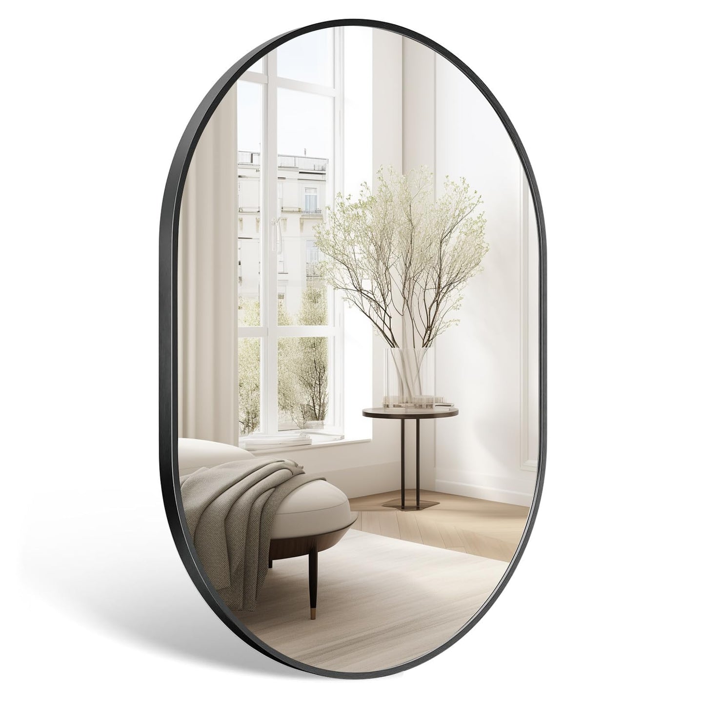Holdfiturn 50cm Round Mirror,Large Modern Gold Copper Brushed Frame Wall Mirror,Metal Framed HD Glass Wall Mirror circle mirror for Makeup Bathroom Living Room Bedroom