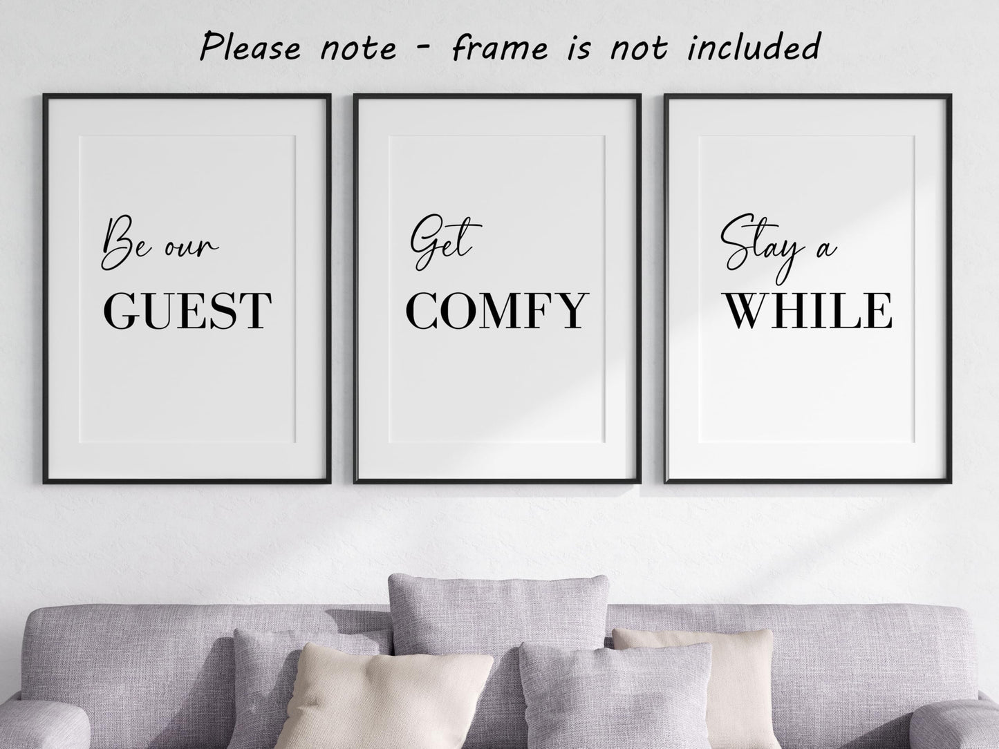 Dream Love Live Quotes set of 3 Unframed Prints, Home Decor Wall Art, Dream Without Fear, Love Without Limits, Live Without Regrets (A4)