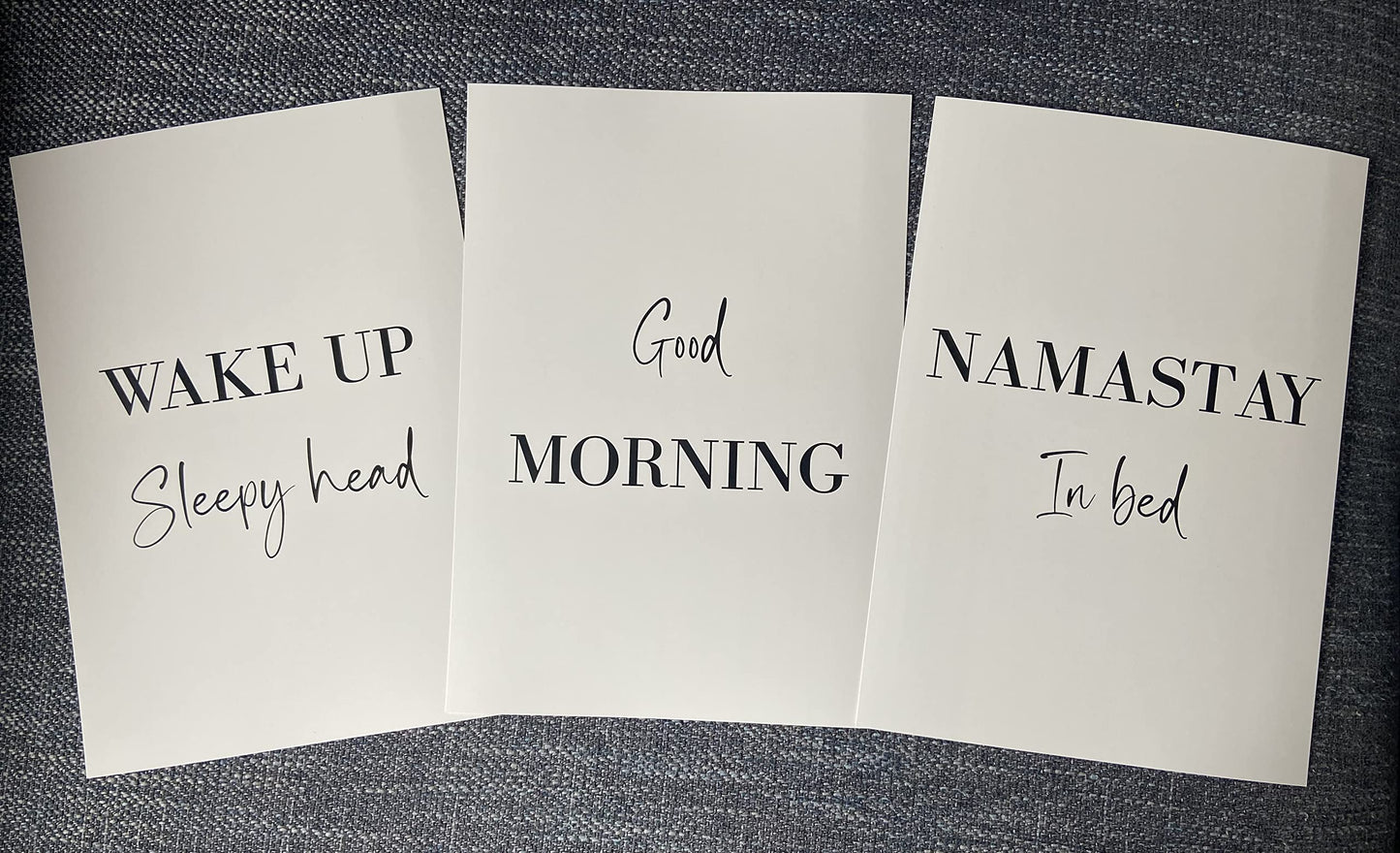 Dream Love Live Quotes set of 3 Unframed Prints, Home Decor Wall Art, Dream Without Fear, Love Without Limits, Live Without Regrets (A4)