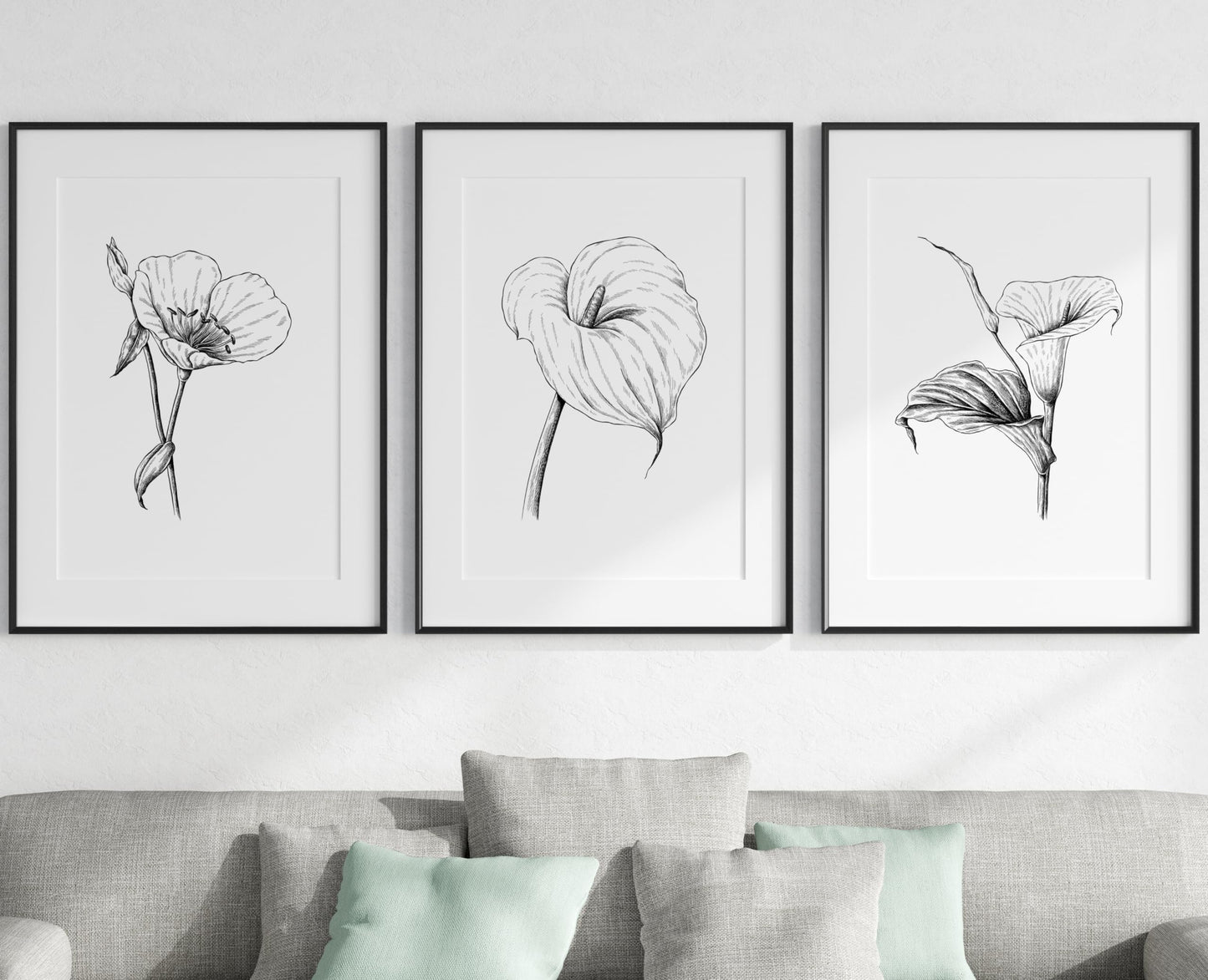 Eviepops Prints Dandelion Quote Wall Art Set of 3 Unframed Prints, Plant Decor, Living Room Bedroom Poster Home Decor, Every Dream Begins with a Wish (A4)
