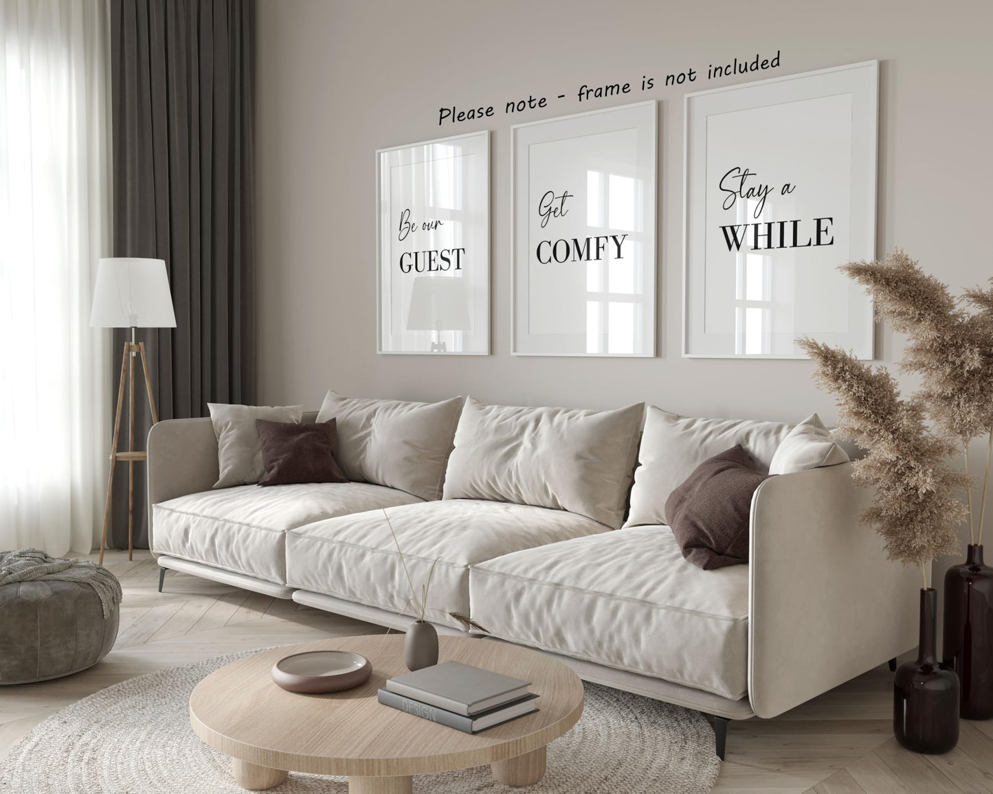 Dream Love Live Quotes set of 3 Unframed Prints, Home Decor Wall Art, Dream Without Fear, Love Without Limits, Live Without Regrets (A4)