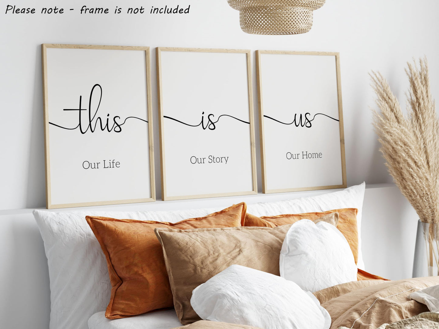 Dream Love Live Quotes set of 3 Unframed Prints, Home Decor Wall Art, Dream Without Fear, Love Without Limits, Live Without Regrets (A4)