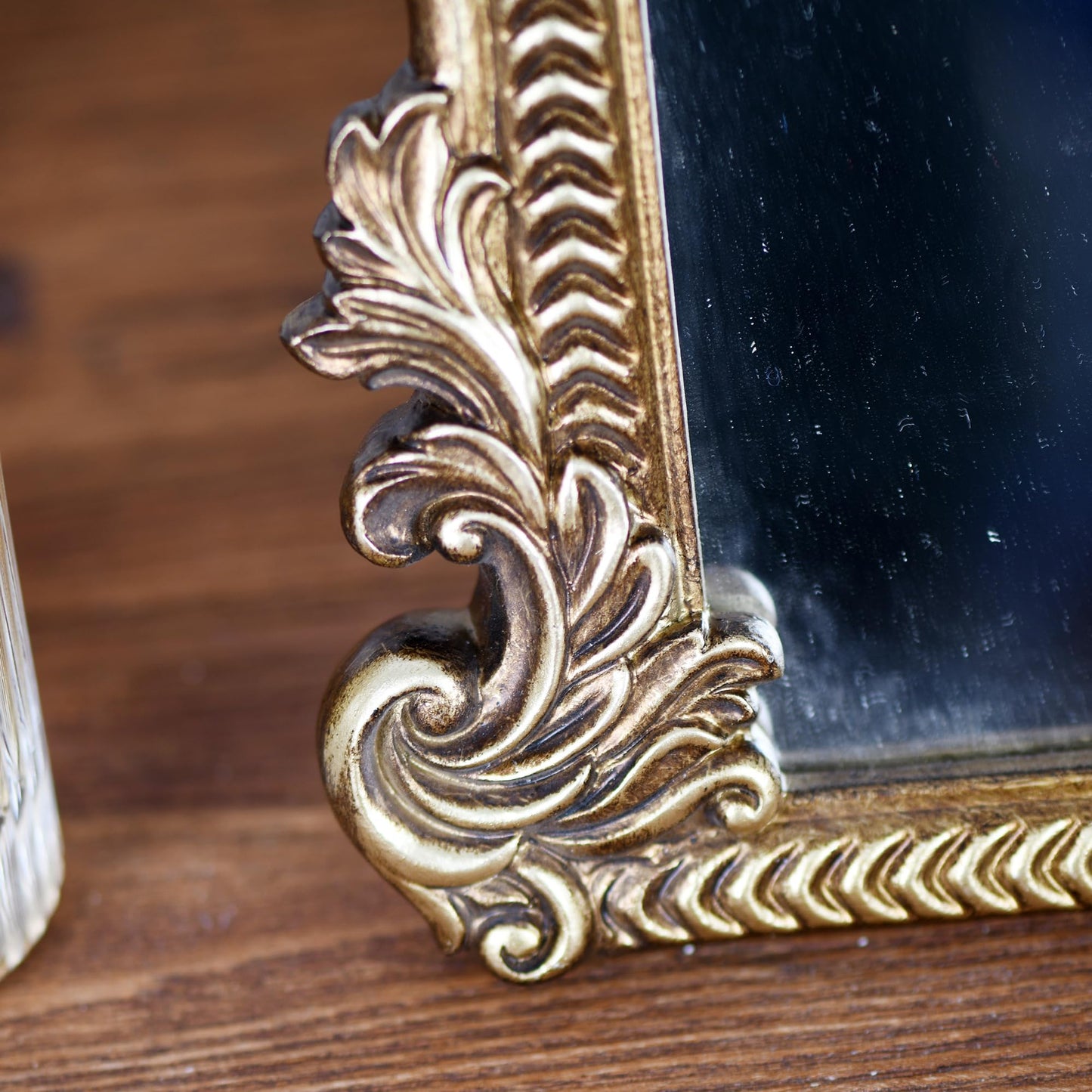 Gold Arched Mirror (40 x 50 CM) Ornate Baroque Arch Wall Mirror-for Living Rooms, Hallways, Fireplaces, Bathrooms, Entryways