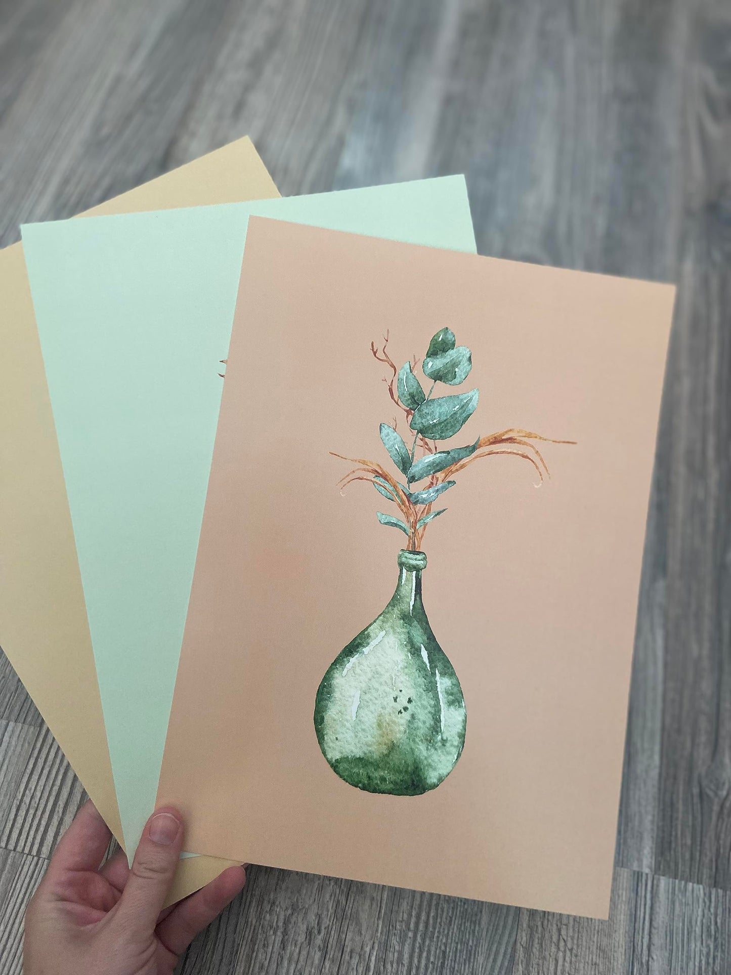 Eviepops Prints Dandelion Quote Wall Art Set of 3 Unframed Prints, Plant Decor, Living Room Bedroom Poster Home Decor, Every Dream Begins with a Wish (A4)