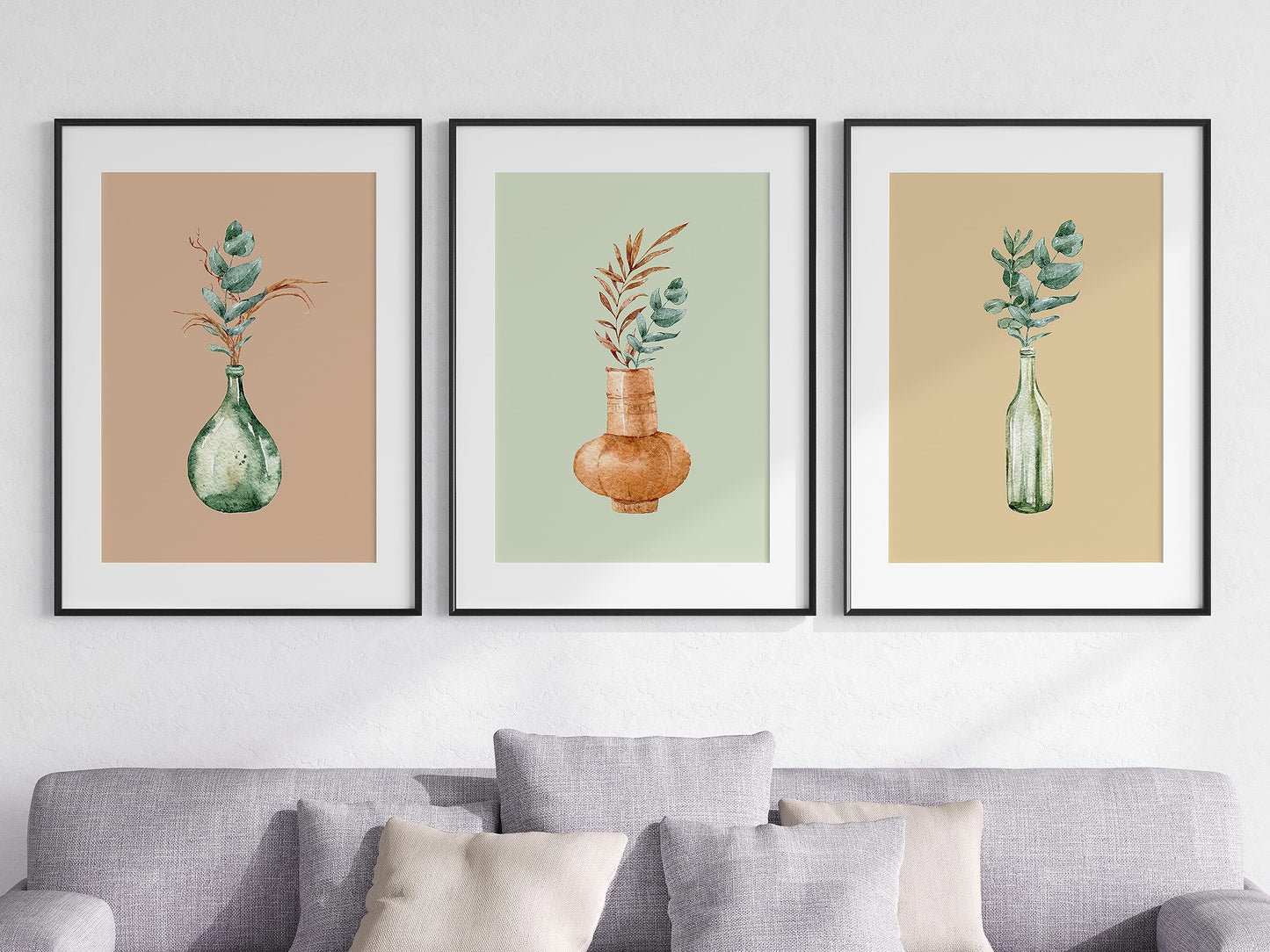 Eviepops Prints Dandelion Quote Wall Art Set of 3 Unframed Prints, Plant Decor, Living Room Bedroom Poster Home Decor, Every Dream Begins with a Wish (A4)