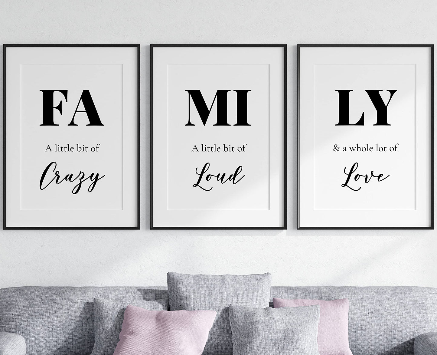 Dream Love Live Quotes set of 3 Unframed Prints, Home Decor Wall Art, Dream Without Fear, Love Without Limits, Live Without Regrets (A4)