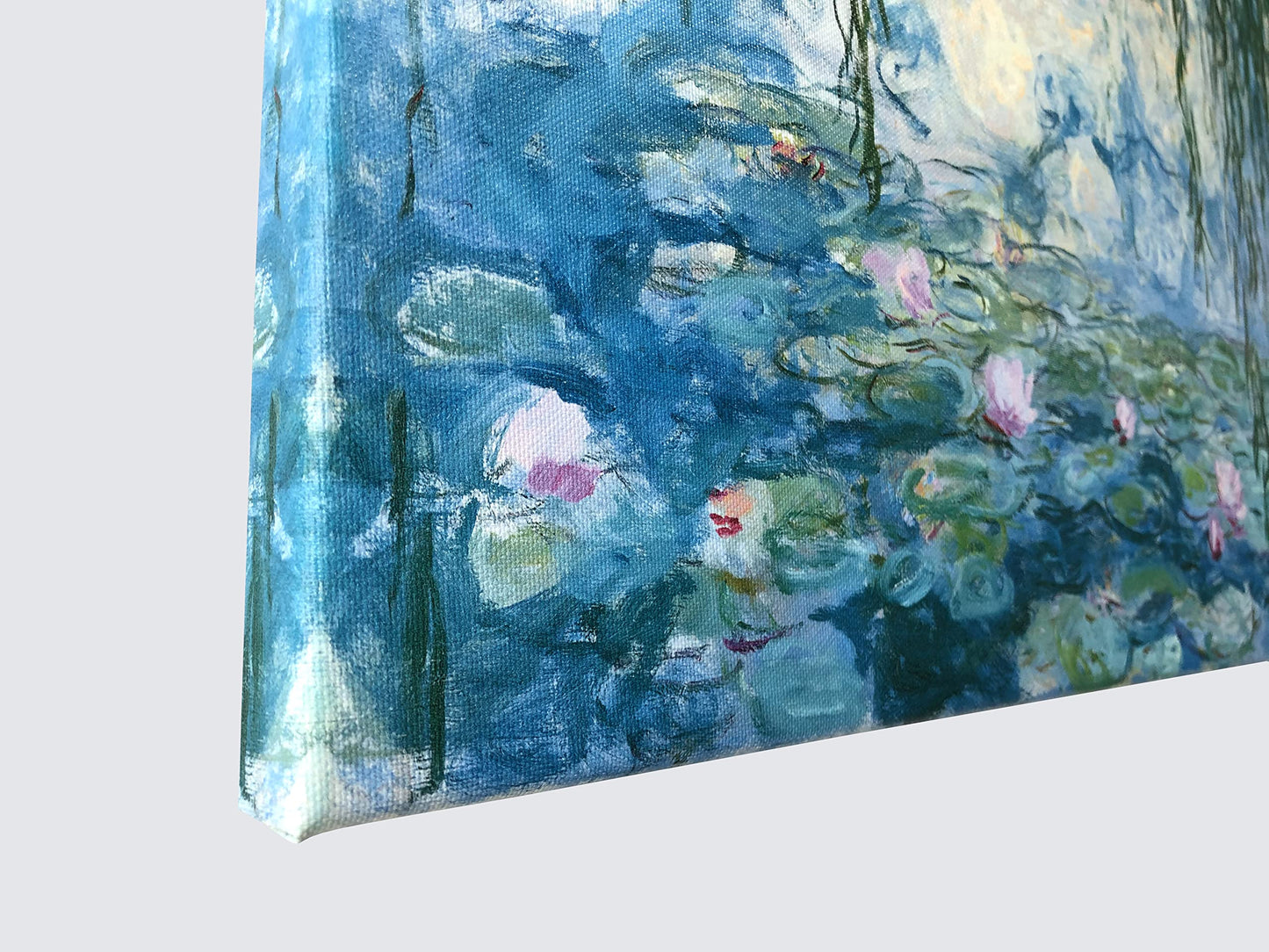 Wieco Art - Water Lilies by Claude Monet Oil Paintings Flowers Reproduction Giclee Canvas Prints Modern Landscape Artwork Picture Printed on Canvas Wall Art for Home Office Decorations