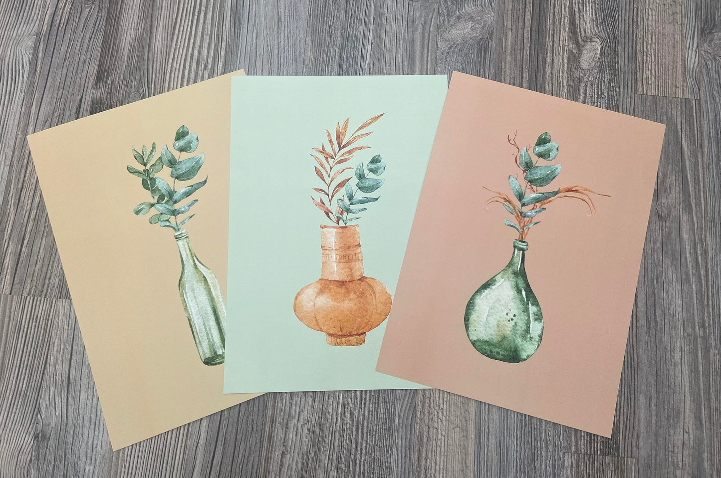 Eviepops Prints Dandelion Quote Wall Art Set of 3 Unframed Prints, Plant Decor, Living Room Bedroom Poster Home Decor, Every Dream Begins with a Wish (A4)