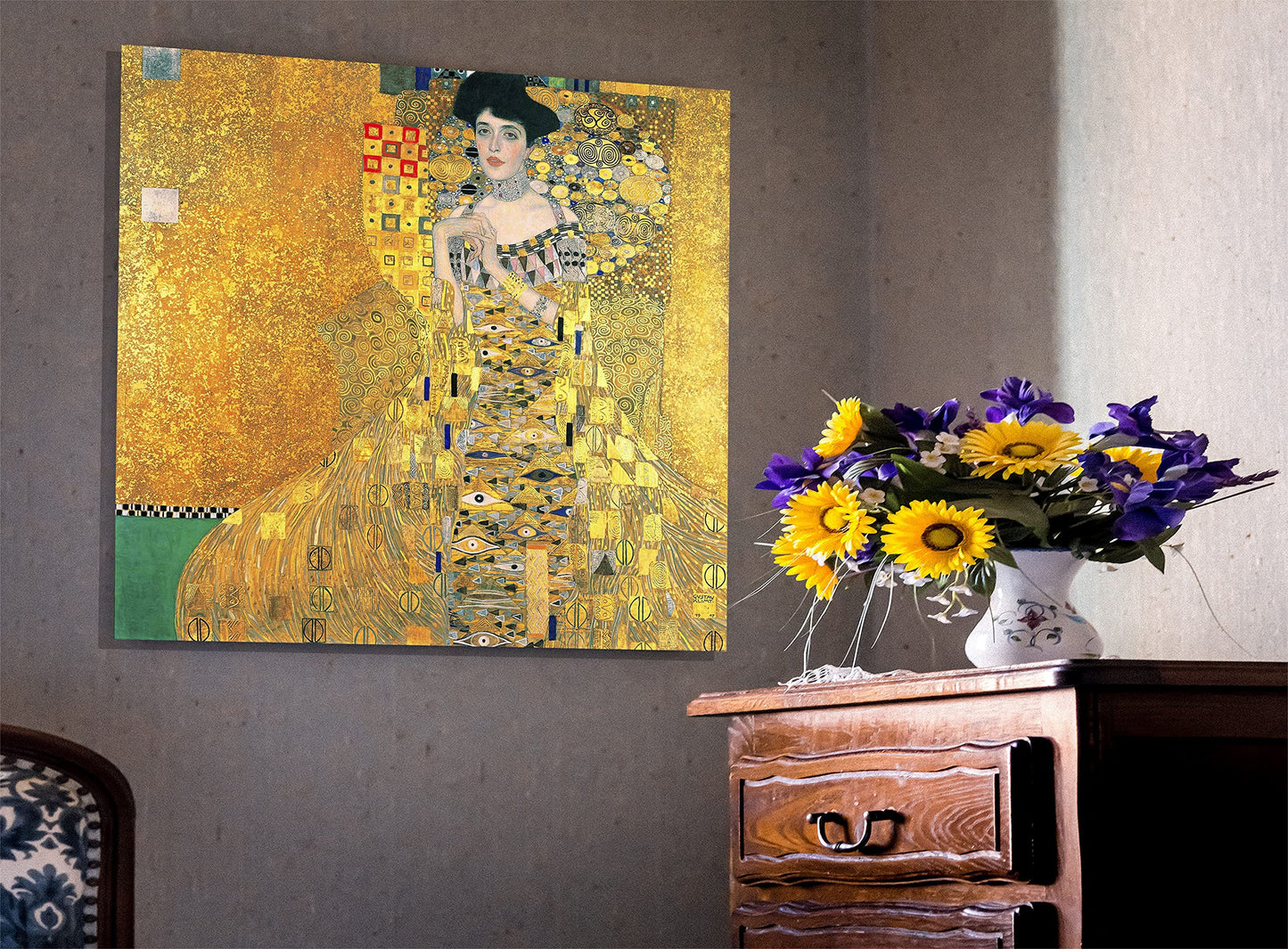 Portrait of Adele Bloch-Bauer Canvas Prints Wall Art