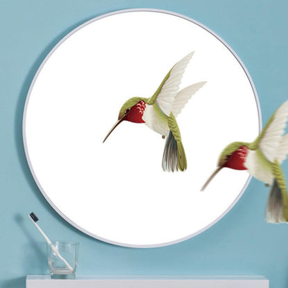 Warmiehomy Round Bathroom Mirror Wall Mounted Makeup Mirror with Frame for Bathroom Dressing Living Room Bedroom (Φ60cm, Gold)