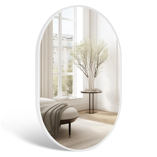 Holdfiturn 50cm Round Mirror,Large Modern Gold Copper Brushed Frame Wall Mirror,Metal Framed HD Glass Wall Mirror circle mirror for Makeup Bathroom Living Room Bedroom
