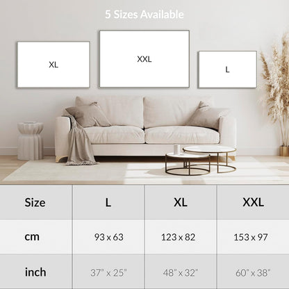 New York Skyline Framed Canvas Wall Art - Black White Picture - FF2104 - XXL - 123cm x 82cm
