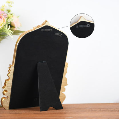 Gold Arched Mirror (40 x 50 CM) Ornate Baroque Arch Wall Mirror-for Living Rooms, Hallways, Fireplaces, Bathrooms, Entryways