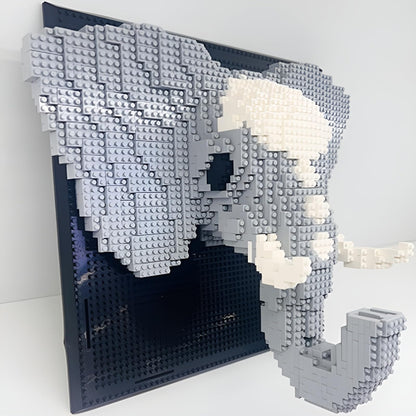 Chameleon Building Blocks Set, Wall Art Animals Building Kit, Micro Mini Building Bricks for Home Office, Creative Present for Adults Kids Aged 8+ (2688PCS)