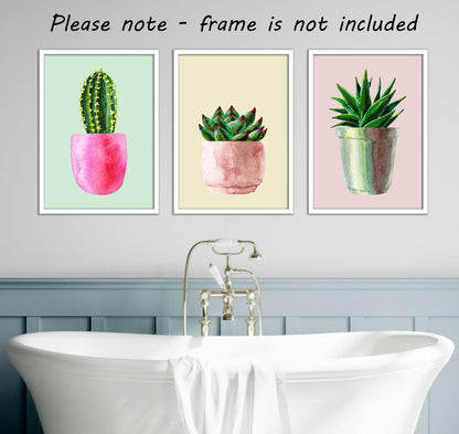 Eviepops Prints Dandelion Quote Wall Art Set of 3 Unframed Prints, Plant Decor, Living Room Bedroom Poster Home Decor, Every Dream Begins with a Wish (A4)