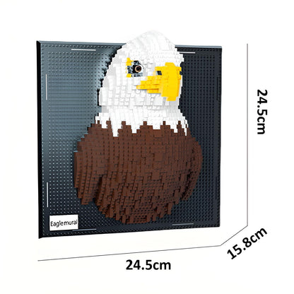 Chameleon Building Blocks Set, Wall Art Animals Building Kit, Micro Mini Building Bricks for Home Office, Creative Present for Adults Kids Aged 8+ (2688PCS)