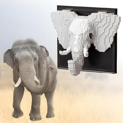 Chameleon Building Blocks Set, Wall Art Animals Building Kit, Micro Mini Building Bricks for Home Office, Creative Present for Adults Kids Aged 8+ (2688PCS)