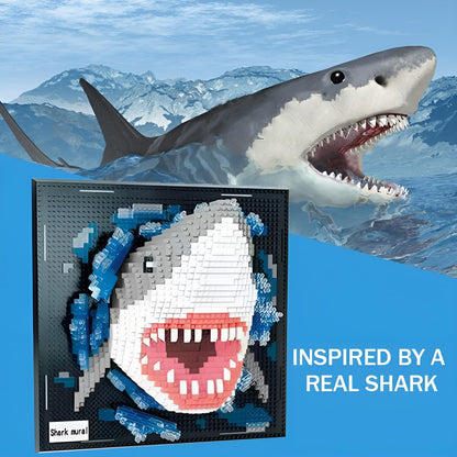 Chameleon Building Blocks Set, Wall Art Animals Building Kit, Micro Mini Building Bricks for Home Office, Creative Present for Adults Kids Aged 8+ (2688PCS)