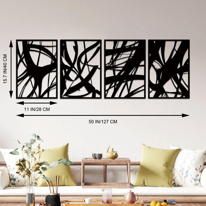 ruelen Wall Decor 2 Pcs Metal Leaf Wall Art, Modern Minimalist Black Metal Leaf Hanging Decor Rustic Farmhouse Wall Decor for Home Living Room Bedroom Bathroom Hallway Office