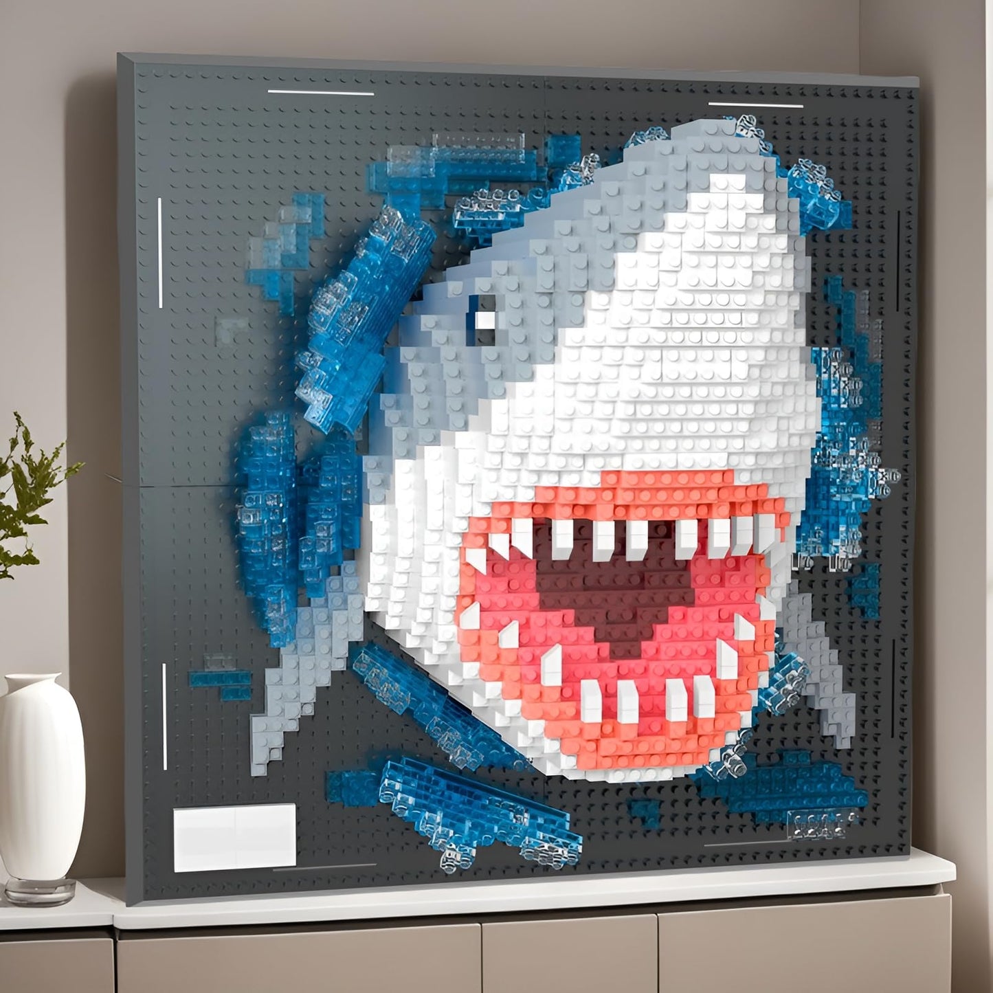 Chameleon Building Blocks Set, Wall Art Animals Building Kit, Micro Mini Building Bricks for Home Office, Creative Present for Adults Kids Aged 8+ (2688PCS)