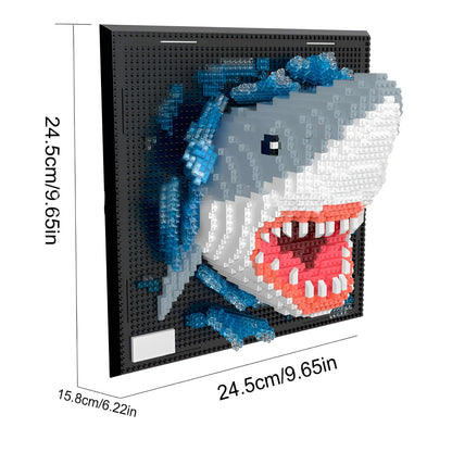 Chameleon Building Blocks Set, Wall Art Animals Building Kit, Micro Mini Building Bricks for Home Office, Creative Present for Adults Kids Aged 8+ (2688PCS)
