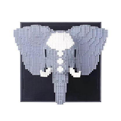 Chameleon Building Blocks Set, Wall Art Animals Building Kit, Micro Mini Building Bricks for Home Office, Creative Present for Adults Kids Aged 8+ (2688PCS)