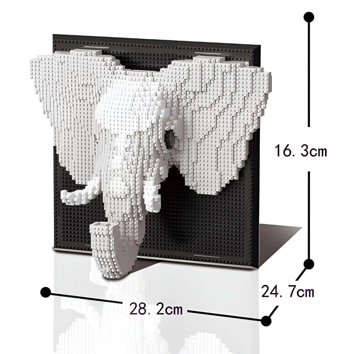 Chameleon Building Blocks Set, Wall Art Animals Building Kit, Micro Mini Building Bricks for Home Office, Creative Present for Adults Kids Aged 8+ (2688PCS)