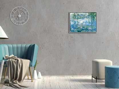 Wieco Art - Water Lilies by Claude Monet Oil Paintings Flowers Reproduction Giclee Canvas Prints Modern Landscape Artwork Picture Printed on Canvas Wall Art for Home Office Decorations