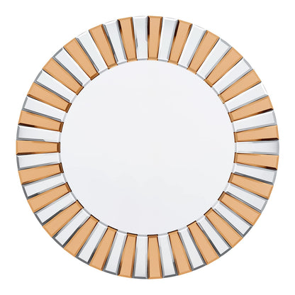 Hallway Art Wall Mirror Decorative: Round Golden and Silver Hung Mirrors 60cm 80cm