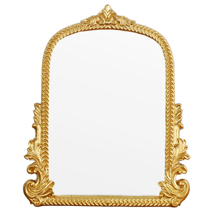 Gold Arched Mirror (40 x 50 CM) Ornate Baroque Arch Wall Mirror-for Living Rooms, Hallways, Fireplaces, Bathrooms, Entryways