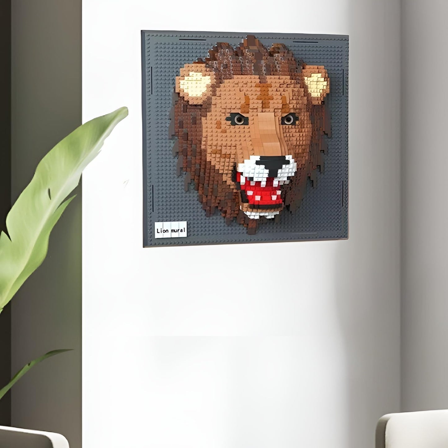 Chameleon Building Blocks Set, Wall Art Animals Building Kit, Micro Mini Building Bricks for Home Office, Creative Present for Adults Kids Aged 8+ (2688PCS)