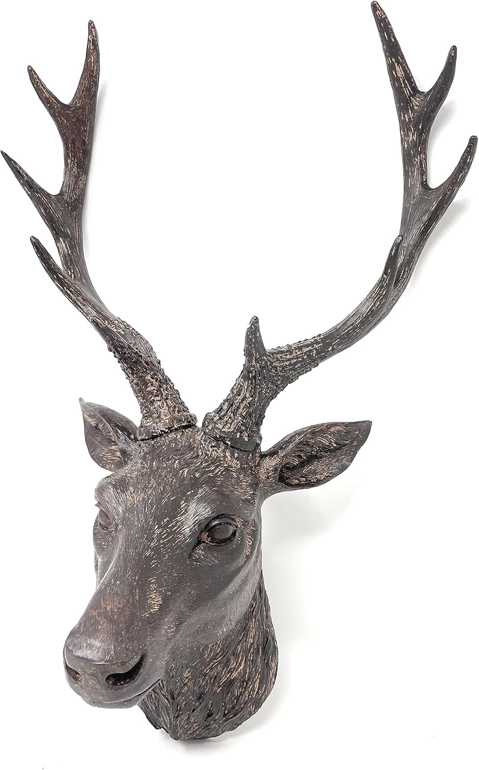 Darthome Ltd Vintage Aged Resin Reindeer Deer Stags Antlers Head Wall Mounted