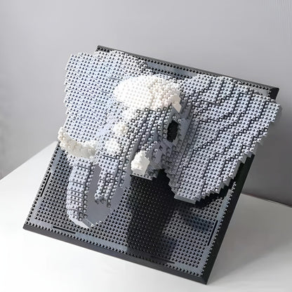 Chameleon Building Blocks Set, Wall Art Animals Building Kit, Micro Mini Building Bricks for Home Office, Creative Present for Adults Kids Aged 8+ (2688PCS)