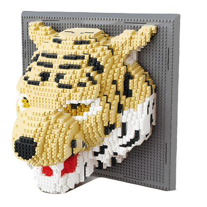Chameleon Building Blocks Set, Wall Art Animals Building Kit, Micro Mini Building Bricks for Home Office, Creative Present for Adults Kids Aged 8+ (2688PCS)