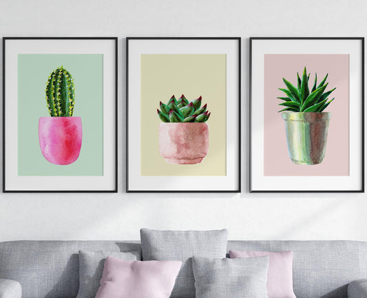 Eviepops Prints Dandelion Quote Wall Art Set of 3 Unframed Prints, Plant Decor, Living Room Bedroom Poster Home Decor, Every Dream Begins with a Wish (A4)