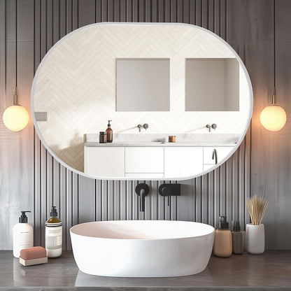 Holdfiturn 50cm Round Mirror,Large Modern Gold Copper Brushed Frame Wall Mirror,Metal Framed HD Glass Wall Mirror circle mirror for Makeup Bathroom Living Room Bedroom
