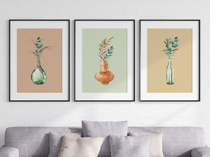 Eviepops Prints Dandelion Quote Wall Art Set of 3 Unframed Prints, Plant Decor, Living Room Bedroom Poster Home Decor, Every Dream Begins with a Wish (A4)